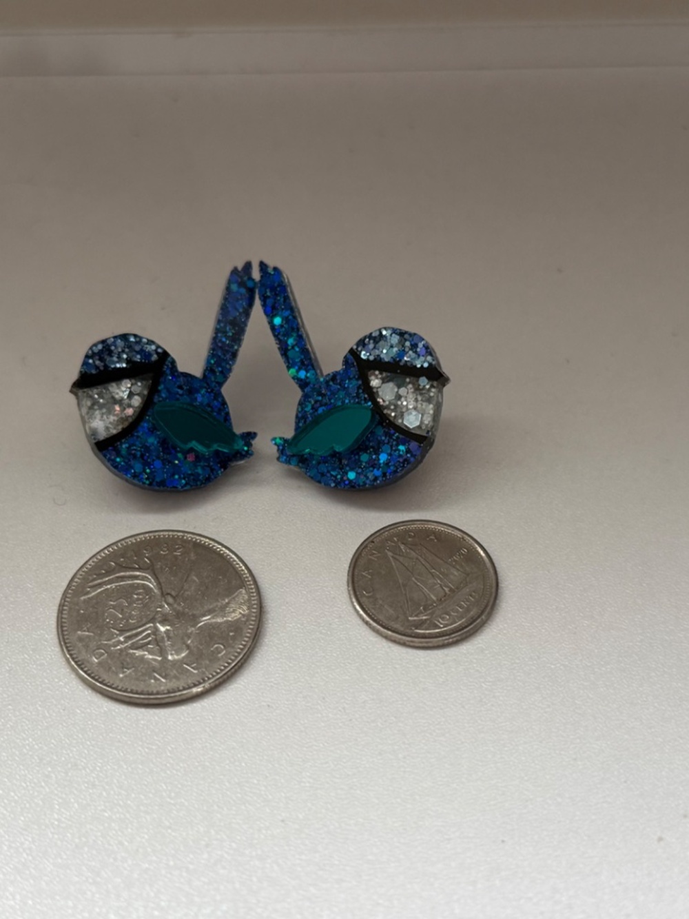 Bundle of cute handcrafted animal earrings. Manatees, squirrels and bluebirds 🤗 - Picture 7 of 11